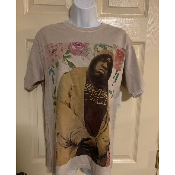 NWT Forever 21 Notorious BIG Taupe Shirt - Picture 2 of 6